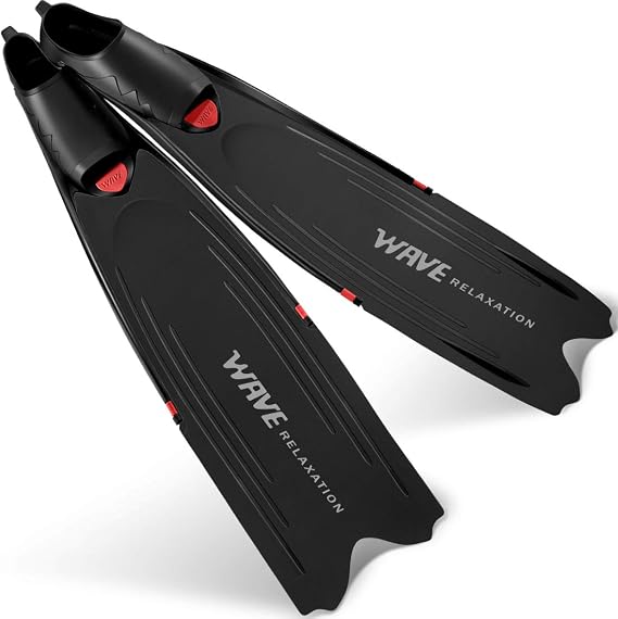Full Pocket Long Blade Diving Fins for Freediving and Spearfishing Free Dive Fins, Designed and Made in Hong Kong