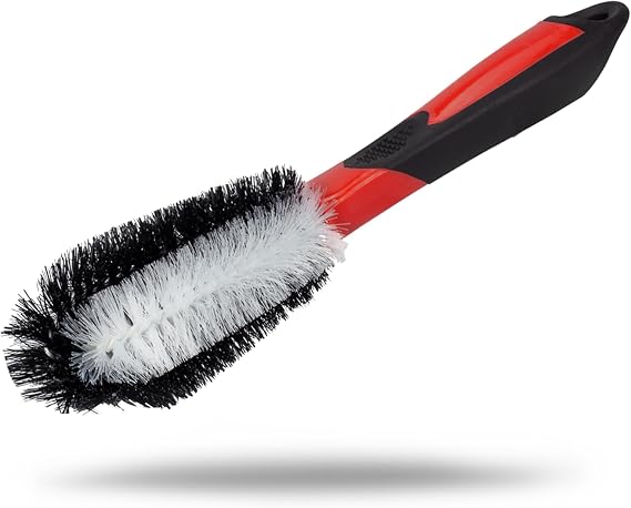 Maxshine Universal 360 Car Engine Cleaning Brush 12 Long Soft Bristle Detail Brush with Non-Slip Grip Handle Safe Deep Cleaning Tool for Engines, Wheels, Rims, Auto Detailing & Hard-to-Reach Areas
