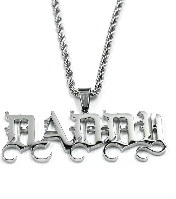 Stainless Steel Necklace, Hiphop Rap Punk Rock Pendant Titanium Jewelry, Gift Choice