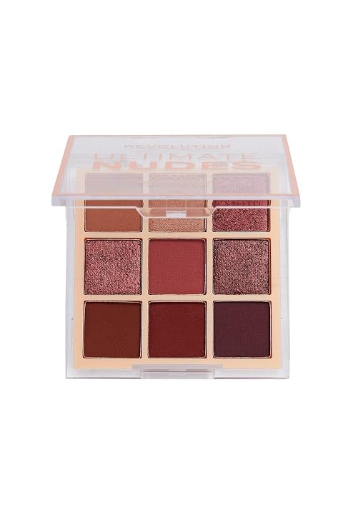 Makeup Revolution, Ultimate Nudes, Eyeshadow Palette, Dark, 8.1g