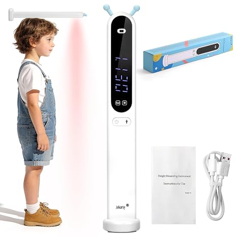 Portable Height Measurement Tool for Kids and Adults with 3-Second Quick Measurement(240cm/94.5in), Handheld Cordless Infrared Height Measurement for Wall with Two Measurement Units(Feet/M)