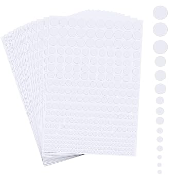 3984 Pieces Adhesive Foam Dots 3D Dots Pop Foam Dots Round Foam Tapes Dual-Adhesive Foam Mounts for Craft DIY Shaker Cards Scrapbooking Decoration,5 Sizes