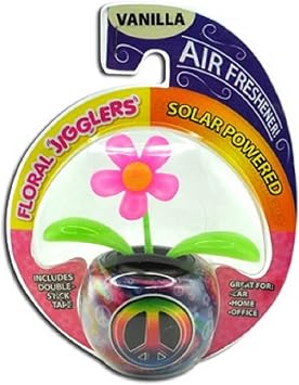 Novelty Inc. Solar Powered Dancing Flower w/Air Freshener - One Item w/Random Color and Design