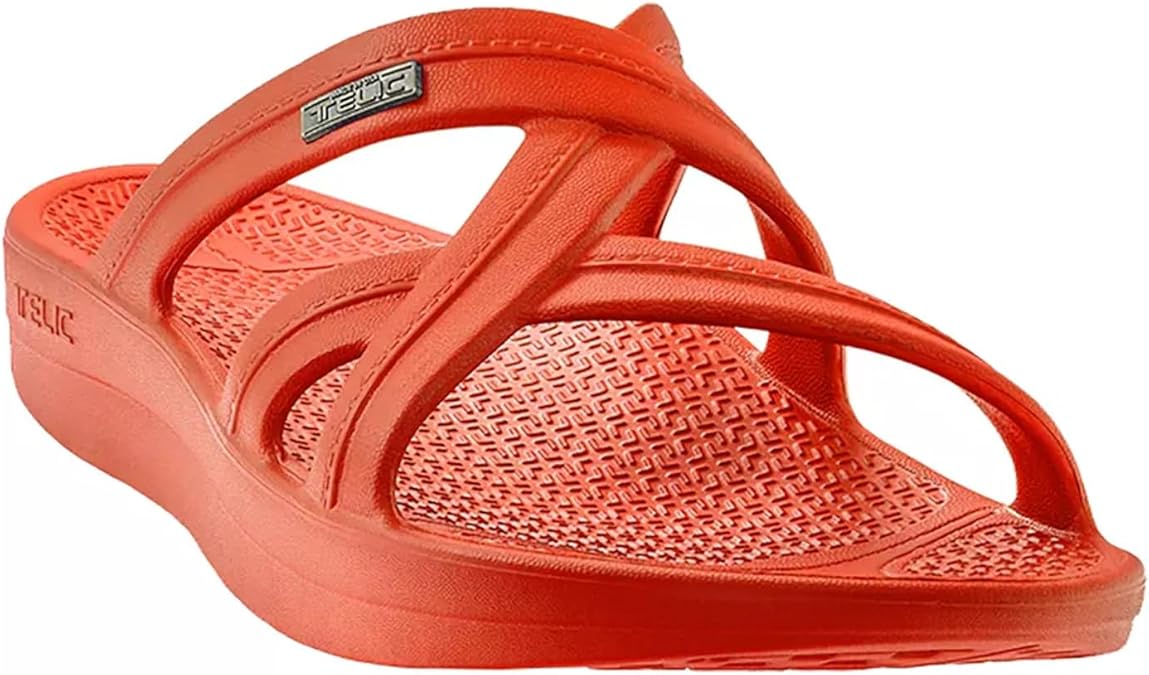 Telic Women's Mallory Lightweight Comfort Sandal Slides with Arch Support