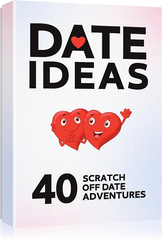 Romantic Card Games for Date Night - 40 pcs Date Ideas Scratch Off Date Adventurous Cards Valentines Day Bridal Shower Gifts Wedding Engagement Couple Gifts for Boyfriend Her Girlfriend Men Women