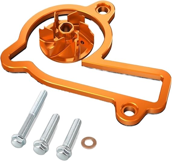 Motorcycle Water Pump Assy Fit For EXC250F EXCF 350 SXF 250 Fit For SX-F 350 XCF 250 350 2023-2024 Water Pump Cooler Impeller Spacer(Orange)