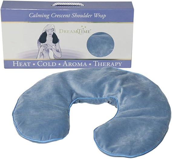 Dreamtime Calming Crescent Shoulder Wrap, Larkspur Blue, Blue