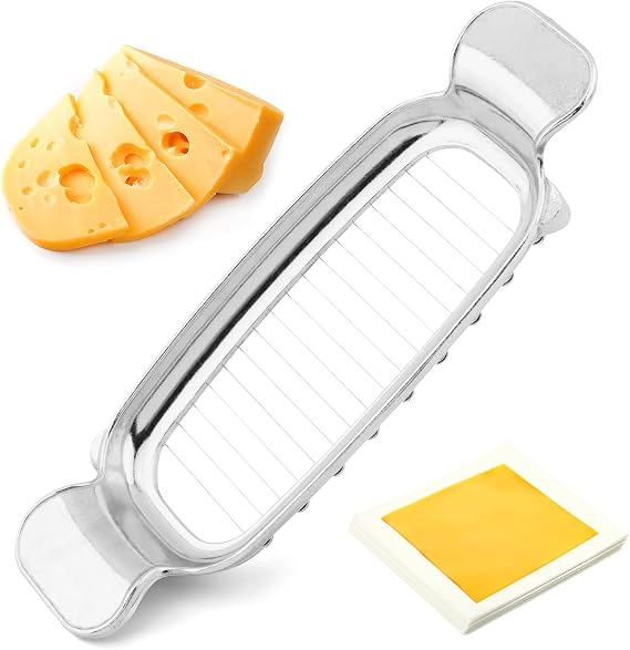 Butter Slicer Cutter, 17 Wire Stick Butter Cutter with 50 Separator Sheets | Cuts one stick of butter into even portions and includes 50 separator sheets for cleaner prep, serving, and storage