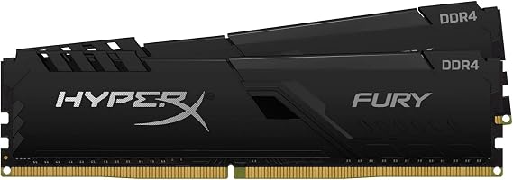 Kingston 2x 16GB DDR4 2666MHz HyperX FURY Memory Black Unbuffered DIMM HX426C16FB4K2/32 Desktop Memory