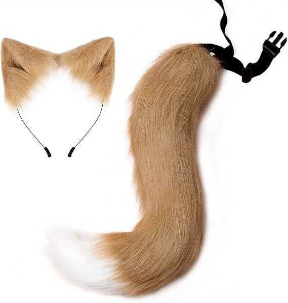 Uposao Queue De Fourrure De Renard Cosplay Costume Fête Super Énorme Queue