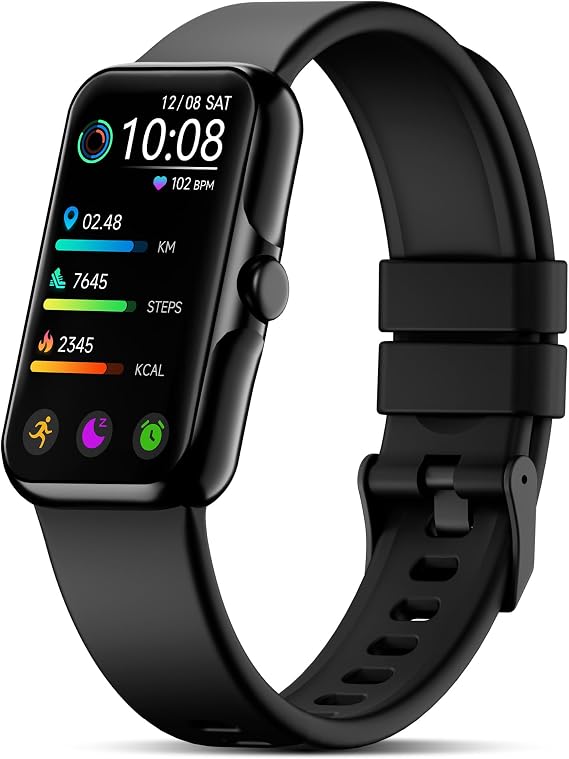 Health Fitness Tracker, Smart Watch with 24/7 Heart Rate and Blood Oxy-gen Monitor, Sleep Tracker with IP68 Waterproof, Activity Tracker Pedometer Step Counter for Women Men