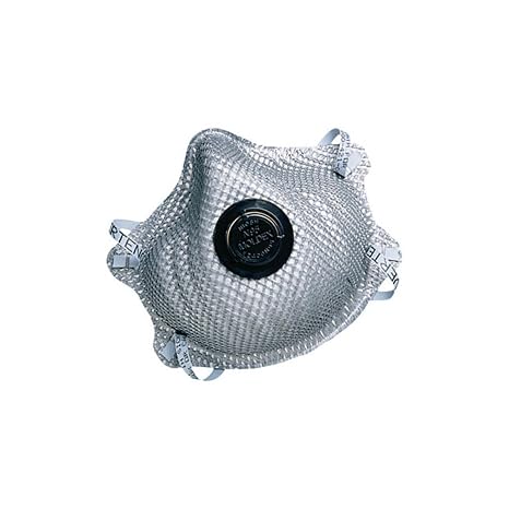 Moldex 2400N95 Organic Vapor Respirator with Charcoal Filter, Medium/Large, Gray (Pack of 10)