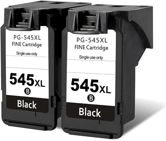 Replacement 545 Ink Cartridge PG545 Remanufactured Ink Cartridges PG 545 XL for Canon Pixma IP2800 IP2850 MG2950 MG2550 MG2500 MG3050 MG2450 MG3051 MX495 Printer 2 Black