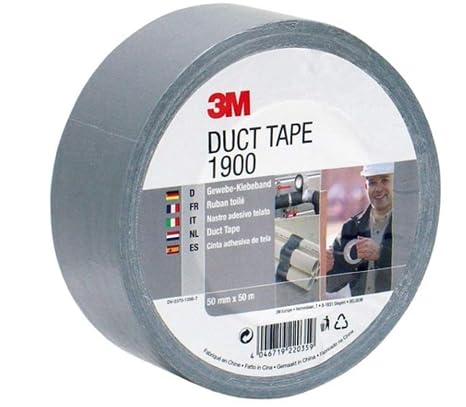 3M 1900 Repair Tape Duct Tape, 50 m, Grey