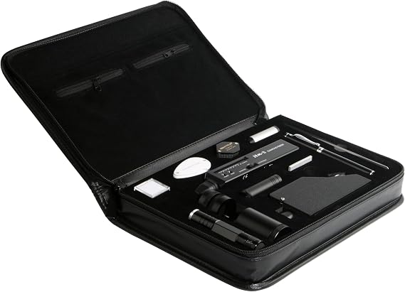GemTrue Professional Jewelers Kit - Versatile Jewelry Craft Kit for Adults (DK908, Includes Refractometer, Polariscope, Diamond Tester, Loupe, More)