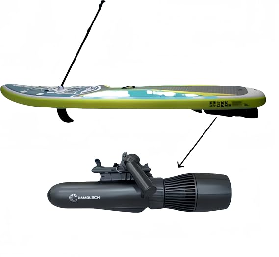500W Electric Underwater Scooter, 40M Free Diving Snorkeling Sea Scooter, Brushless Motor 60mins Removable Battery Water Scooter for Pool
