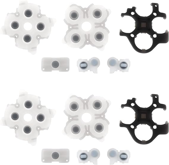 2 Sets Silicone Button Rubber Replacement Pads Compatible with PS5 DualSense Controller BDM-030