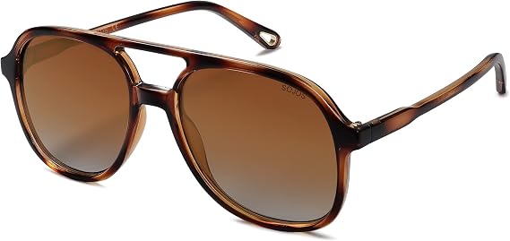 SOJOS Retro Polarized Aviator Sunglasses Womens Mens SJ2174