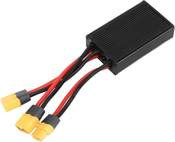 Double Battery Discharge Converter for Electric Dual Battery Connector Adapter with Port, Dual Battery Pack Switch Balancer 20 to 72VDC (40A)