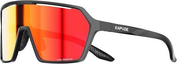 KAPVOE Polarized Cycling Glasses Men Women Sports Sunglasses Mountain Bike Baseball MTB Running Fishing Golf Driving - K335