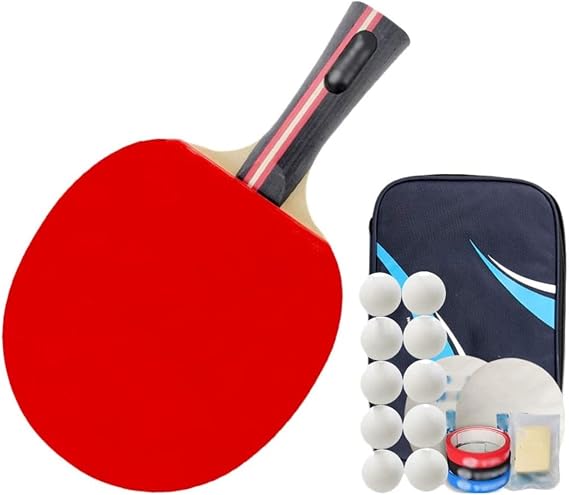 Ping Pong Paddle ping Pong bat Table Tennis Racket Seven Star Single Shot Professional Level Ping Pong Paddle Contains 10 Balls 1 Racket Set Table Tennis Paddle Set
