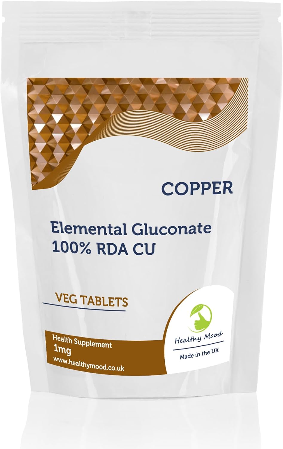 Copper 1mg 90 Tablets – Essential Mineral Supplement for Energy, Immunity & Connective Tissue Support