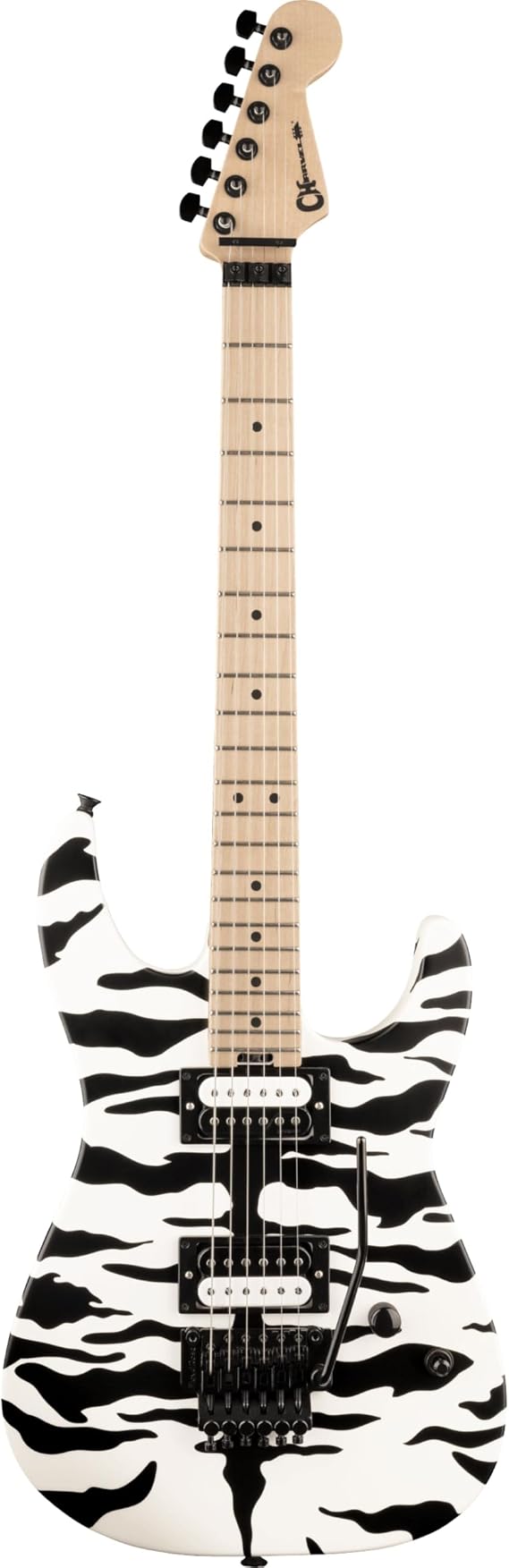 Charvel Satchel Signature Pro-Mod DK22 HH FR M Electric Guitar - White Tiger