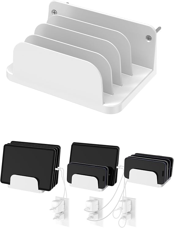 Wall Mount Phone Holder, (White)