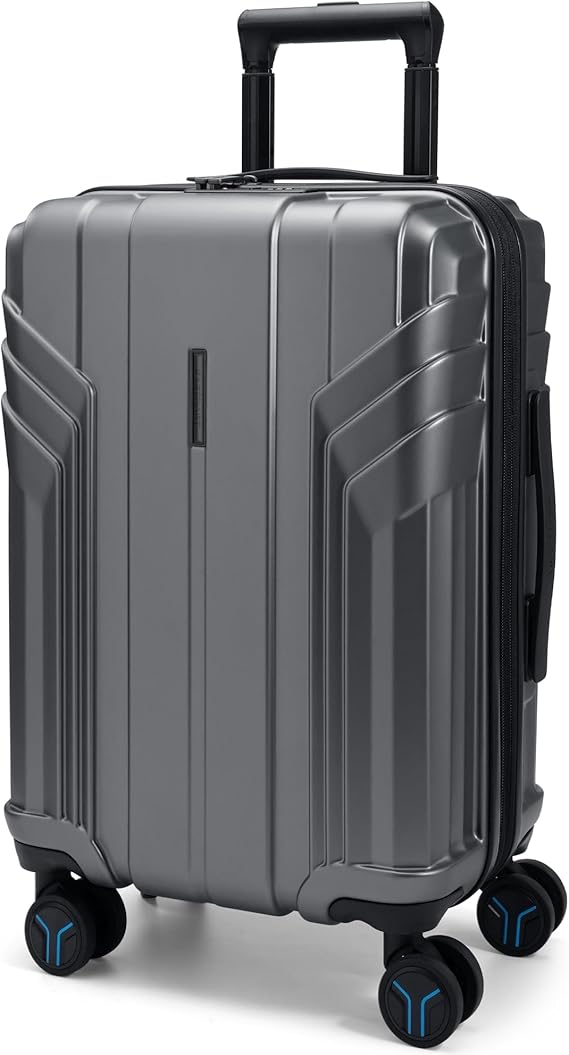BAGSMART Expandable Carry On Luggage 22x14x9 Airline Approved, Gray | Spinner Wheels, TSA Lock, Lightweight Hard Shell, Suitcase,22x14x9 Airline Approved