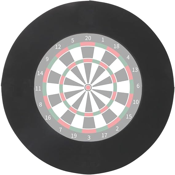 Darts Backboard & Surround - 71cm Outer Diameter Protective Ring for Standard Dartboards, PU Foam Wall Protector for Home & Pub Use