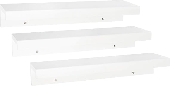 Americanflat Set of 3-14 Inch Floating Wall Shelves