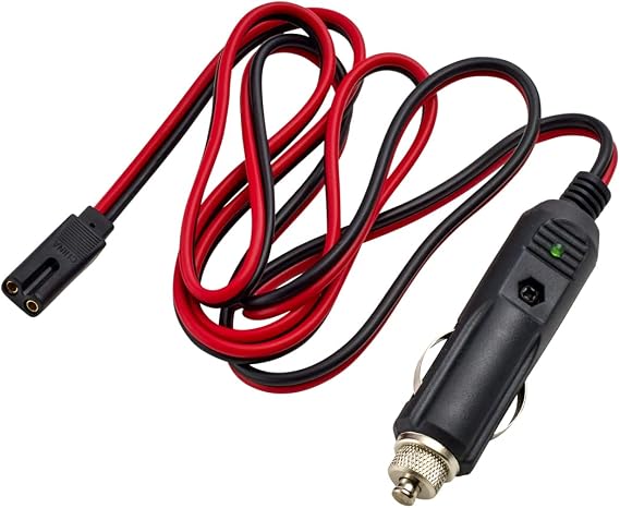 RoadPro RPPSCBH-2CP Platinum Series 2-Wire 2-Pin Plug/12V Plug Fused Replacement CB Power Cord, 16-Gauge Heavy-Duty Copper Wire
