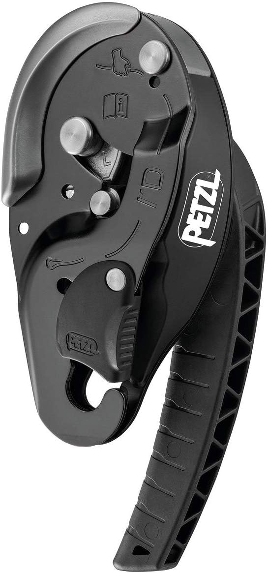 PETZL ID Black Descender Large 12.5-13mm Large NFPA ANSI D020BA01