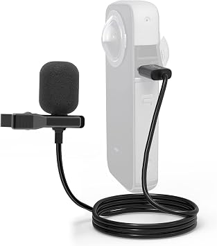 Cubilux MLC-6 Microphone Compatible with Insta360 ONE X2/X3 and ONE RS 1-Inch 360
