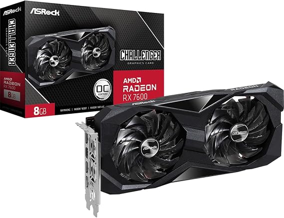 ASROCK Challenger 90-GA41ZZ-00UANF carte graphique AMD Radeon RX 7600 8 Go GDDR6
