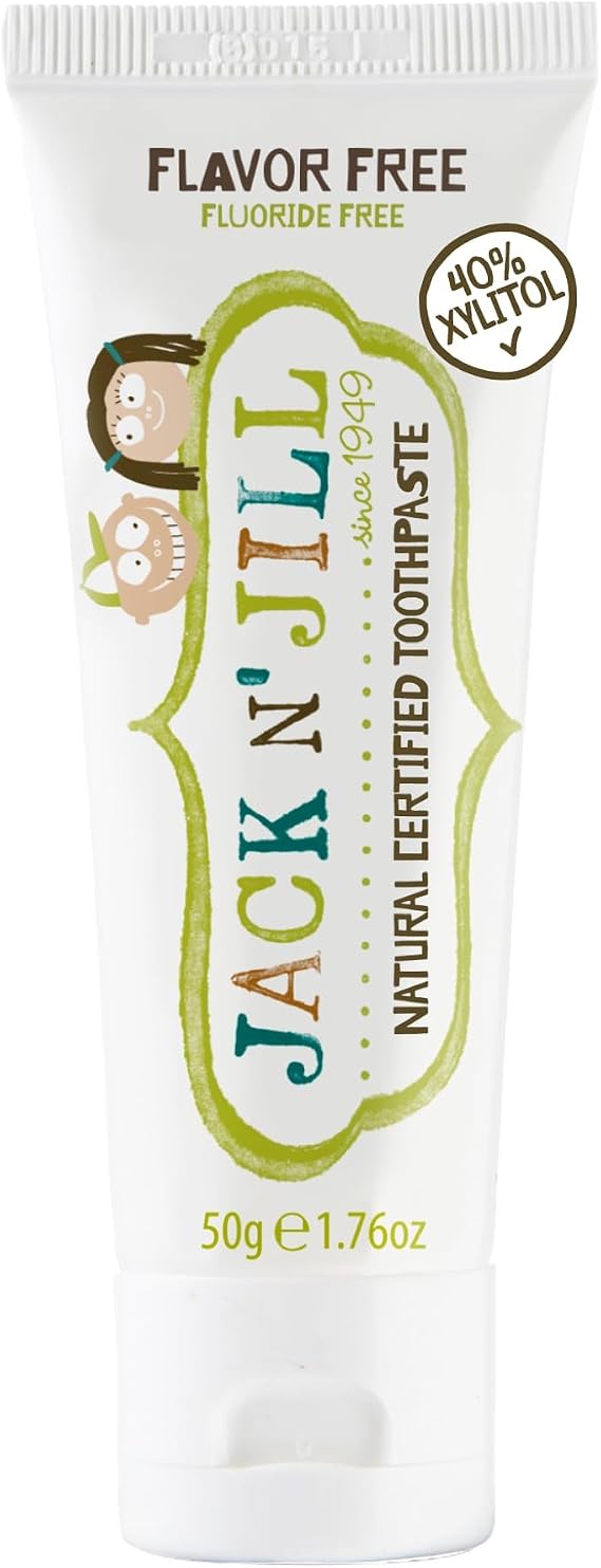 Jack N Jill Natural Toothpaste, Flavor Free, 1.76 oz (Pack of 1)