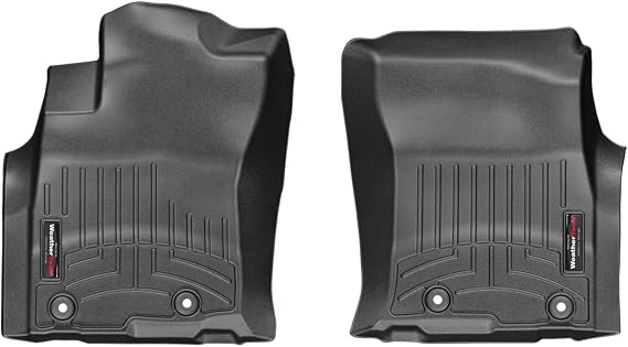 WeatherTech Custom Fit FloorLiners for Lexus GX, 4Runner, 1st Row (444931), Black