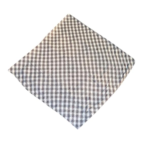 Applesauce Rayon Swaddle Blanket, Grey Gingham
