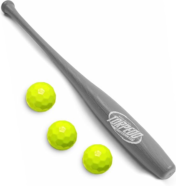 BLITZBALL Torpedo Set - Includes (3) Official Brand Balls & (1) Torpedo Bat - Made in USA