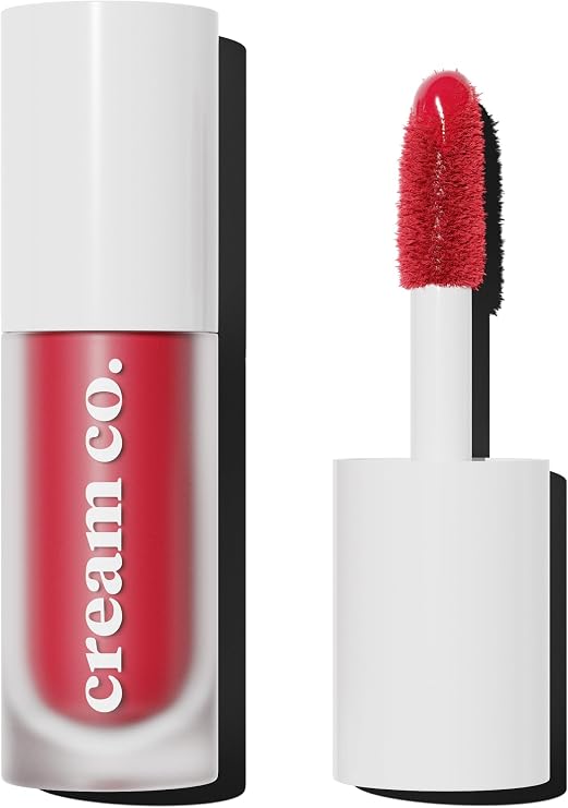 Cream Co. Allık Ruj Göz Farı Glow Tint Deep Red, Nemlendirici Makyaj, 501 Kırmızı, Hyaluronik Asit Peptit
