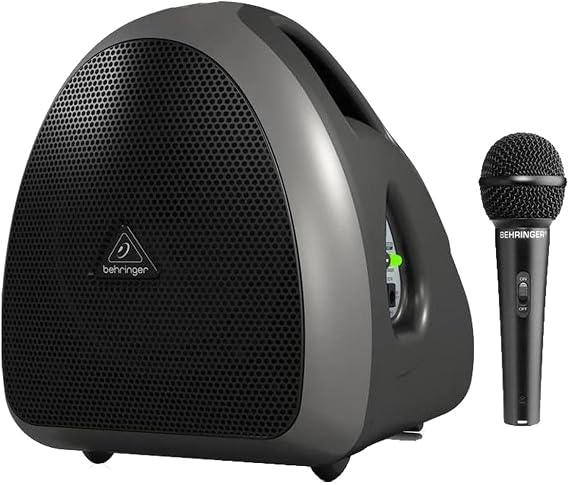 Behringer EUROPORT HPA40 40 Watt Handheld PA System with Microphone, Wireless Microphone Option and Rechargeable Battery