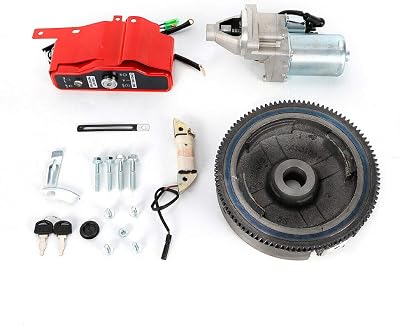 Electric Start Kit Flywheel Key Switch Box Charging Coil Fit for Honda GX390 EngineHonda GX340 13HP11HP
