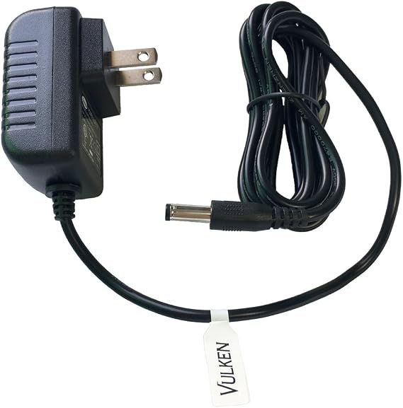Vulken 9V1A Power Adapter for Vibrating Foam Roller, AC DC 9V 1A, 100V-240V, Supply 5.5/2.1Mm Plug US, 160Cm Cable, 9V 1A - 1000Mah