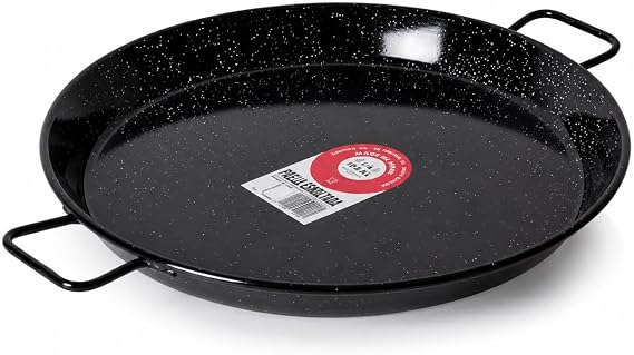 Garcima 18-Inch Enameled Steel Paella Pan, 46cm