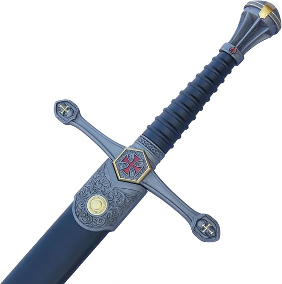 Vulcan Gear Medieval Crusader Sword with Scabbard - Choose Your Style