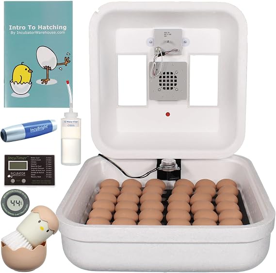 HovaBator 2370 Egg Incubator Deluxe Combo Kit, Thermostat, Auto Turner, Fan