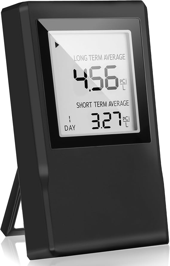 Radon Detector for Home,Accurate Radon Gas Measurement with 0.1 pCi/L Precision,Real-time Monitoring of Indoor Radon Concentration,Portable Digital Display,Easy Operation,Various Indoor environments