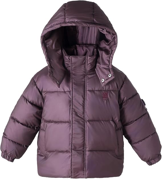 Little Boys Winter Snow Coat Puffer Jacket with Hood Quilted Padded Kids Clothes