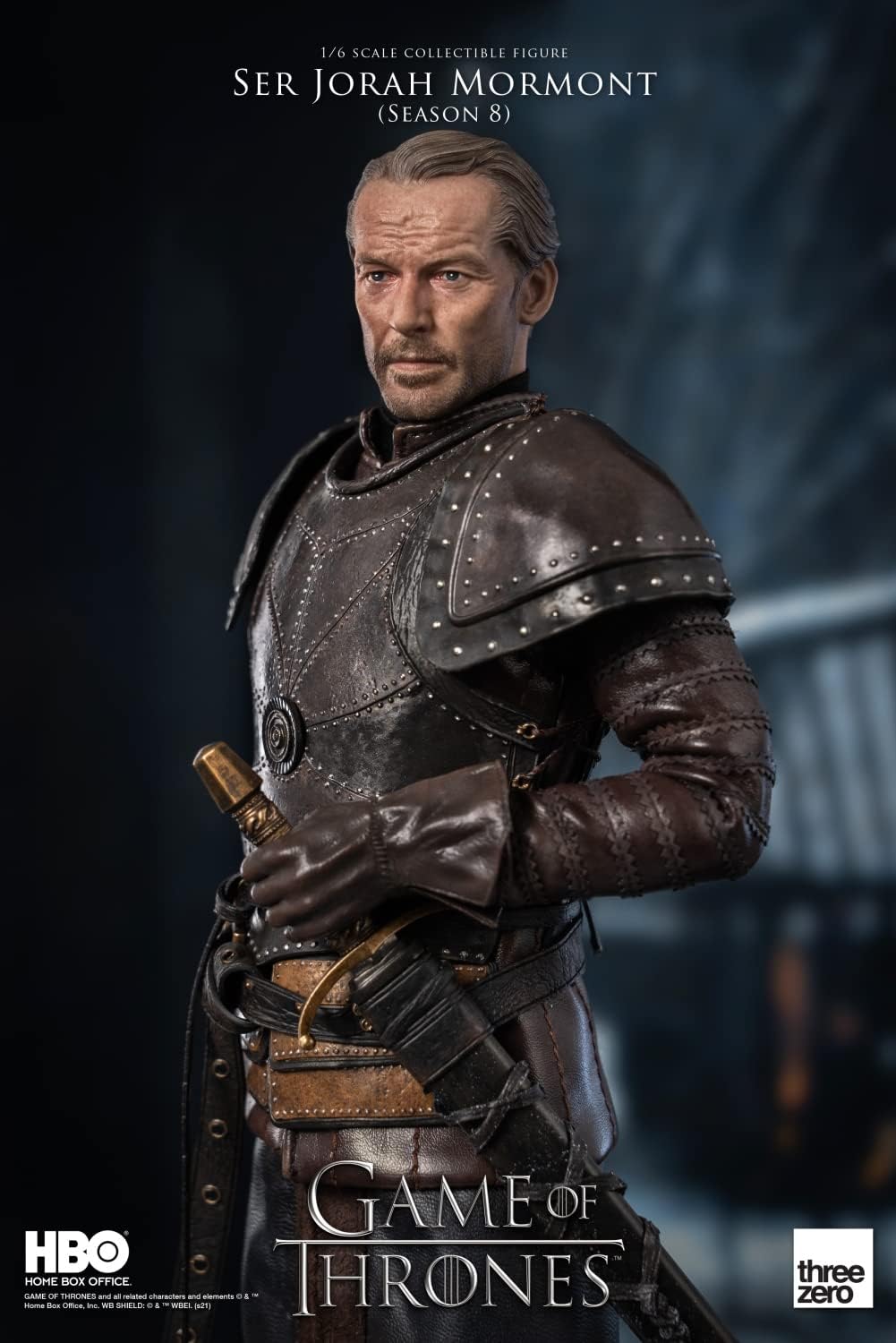 threezero Game of Thrones: Ser Jorah Mormont Season 8 1:6 Scale Collectible Figure, Multicolor