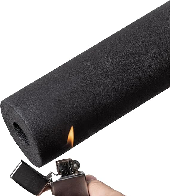Water Pipe Insulation Tubing Foam Tube Insulation 1/4" 1/2" 3/4" 5/8" 1" 1-1/4" 1-1/2" 1-5/8" 2" Foam Pipe Covers for Spigot, Winter Outside Pipes, Sprinkler, Water Heater Pipes Freeze Protection(1/4"